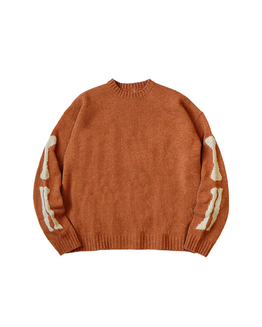 5G Wool Knit Bone Crew Sweater